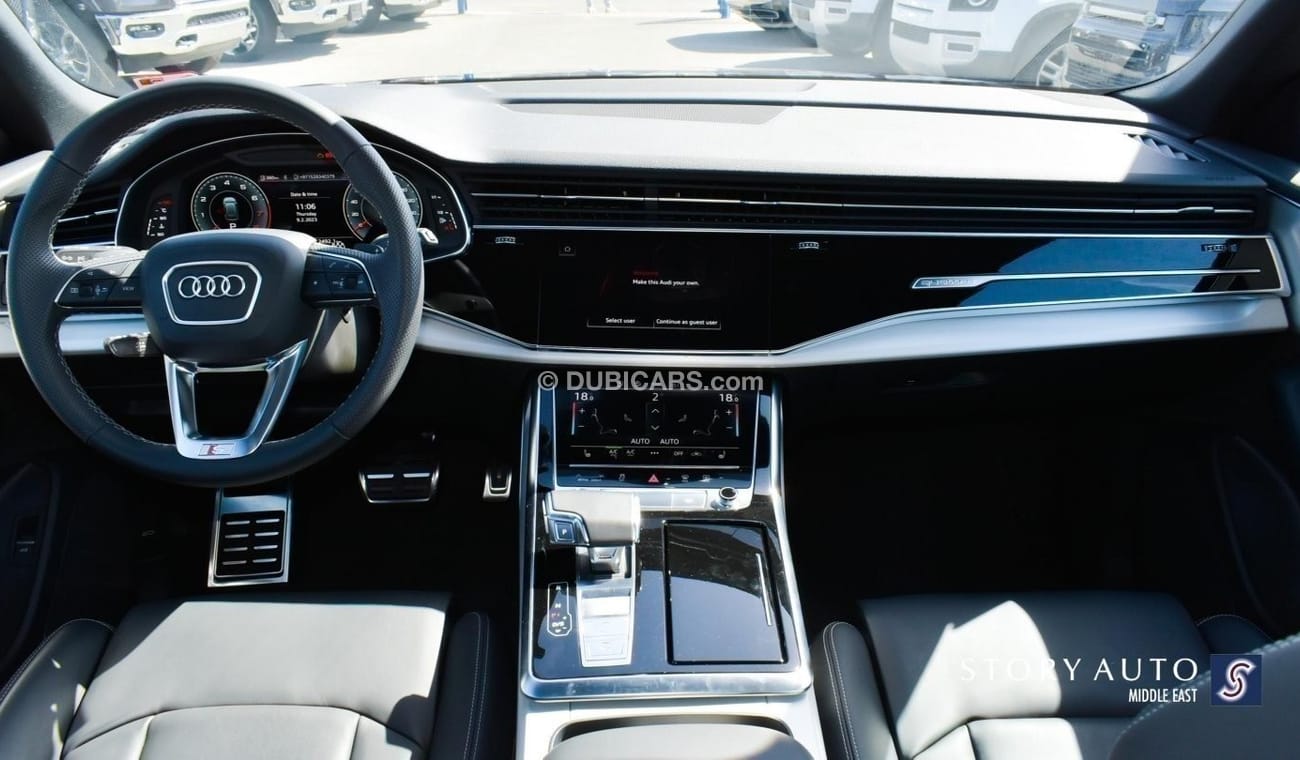 Audi Q8 55 TFSI MHEV Quattro S line V6 3.0L Aut  Local Price (225,000 AED including VAT and Customs )