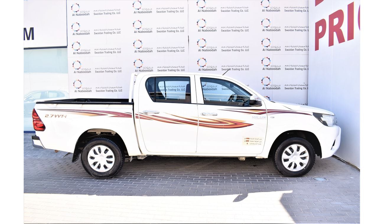 Toyota Hilux AED 1119 PM | 2.7L MT GL 2WD GCC DEALER WARRANTY