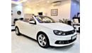 Volkswagen Eos VERY LOW MILEAGE 76000 KM! AMAZING Volkswagen EOS CONVERTIBLE 2012 Model!! in White Color! GCC Specs