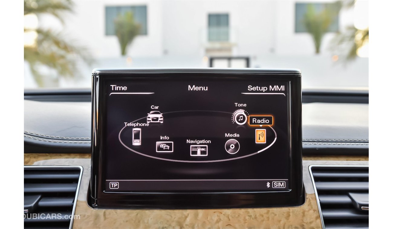 Audi A8 W12 - Full Service History! - Top Of The Range! - Whopping 500HP! - AED 1,758 PM - 0% DP