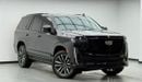 Cadillac Escalade Sport Platinum 6.2L 4WD 2022 Cadillac Escalade Sport Platinum, 07/2027 Cadillac Warranty, 09/2028 Se