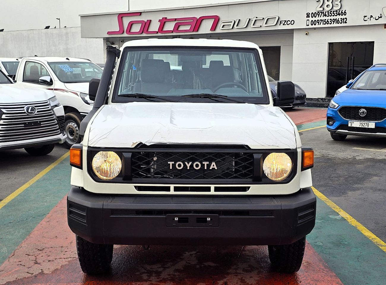 تويوتا لاند كروزر 70 Toyota Land Cruiser 76 4.2l M/T Diesel 4WD Whitout Def Lock , Fog light White Color 2025 Model