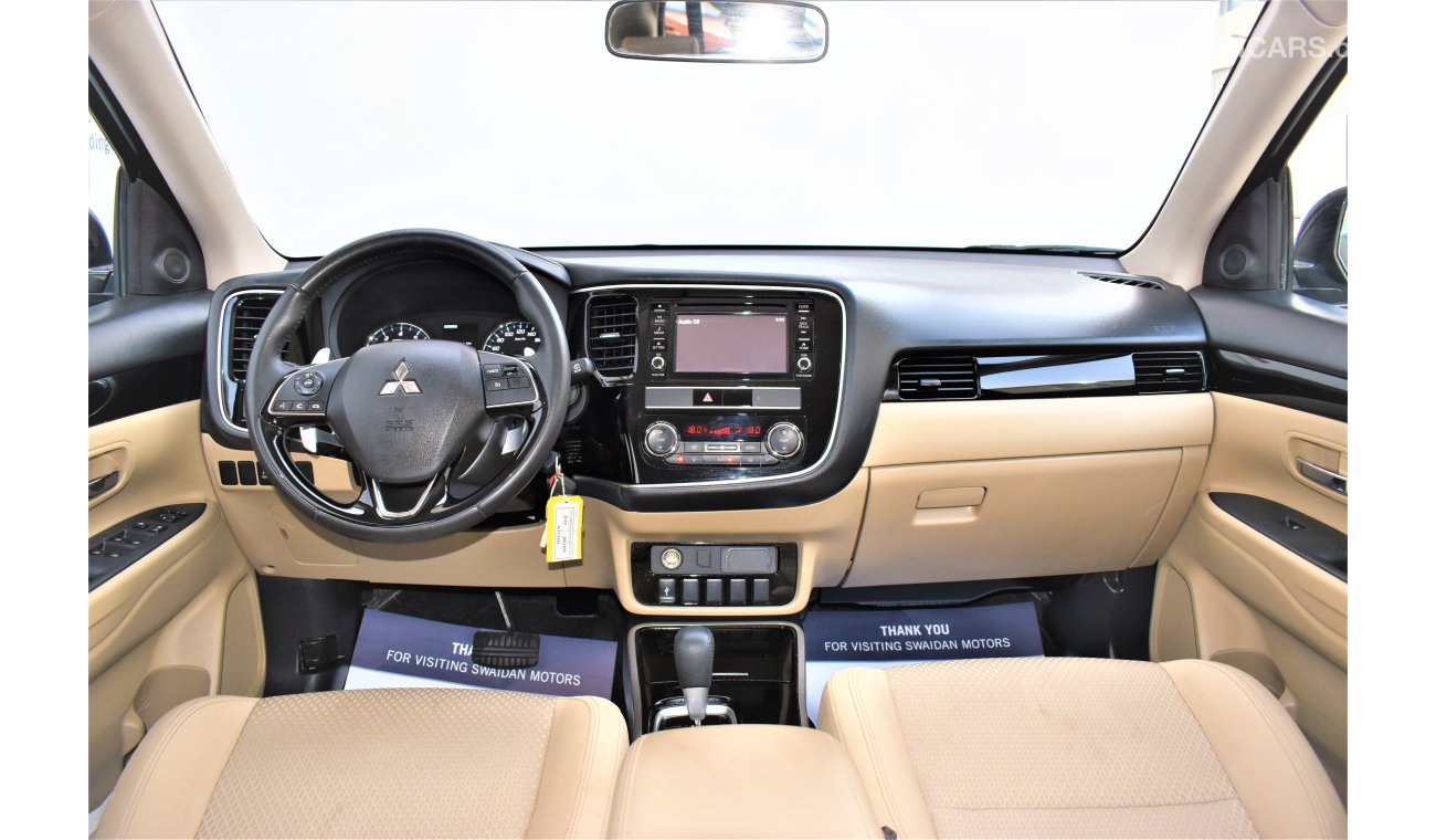 Mitsubishi Outlander AED 1370 PM | 2.4L GLX 4WD GCC WARRANTY