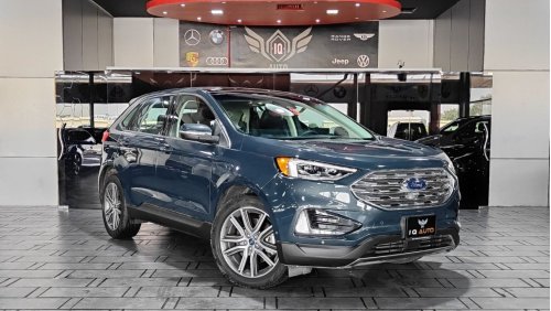 Ford Edge AED 1,700 P.M | 2019 FORD EDGE TITANIUM 2.0 L | GCC | PANORAMIC ROOF | UNDER AGENCY WARRANTY