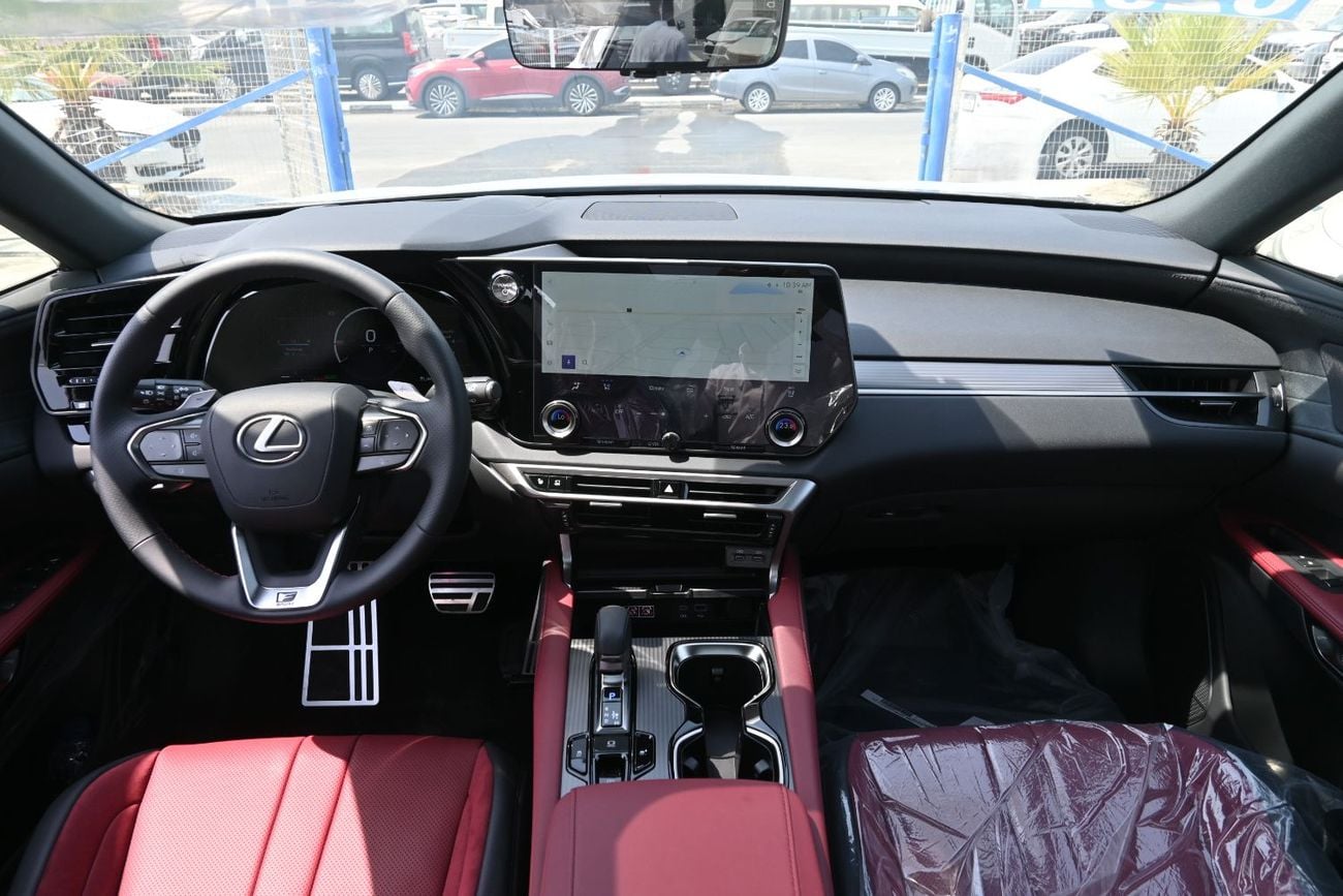 لكزس RX 500h F SPORT PERFORMANCE 2.4L Turbo + Hybrid, AWD Model 2025 Color Black