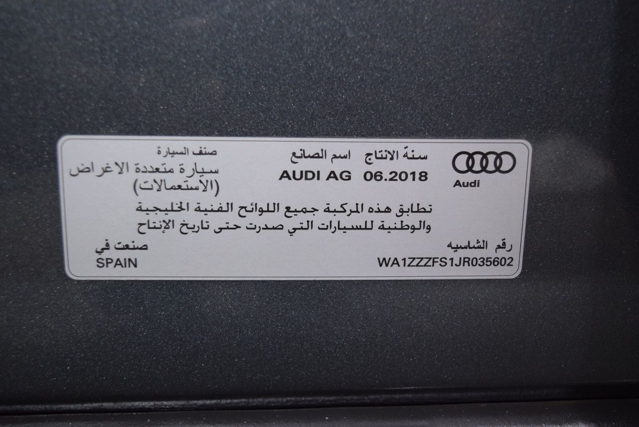 Audi Q3 35 TFSI QUATTRO 2.0L S-LINE (180HP)