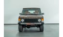 لاند روفر رينج روفر 1988 Range Rover Vogue SE 3.5L V8 Fuel Injection / British Motor Industry Heritage Trust Certified M