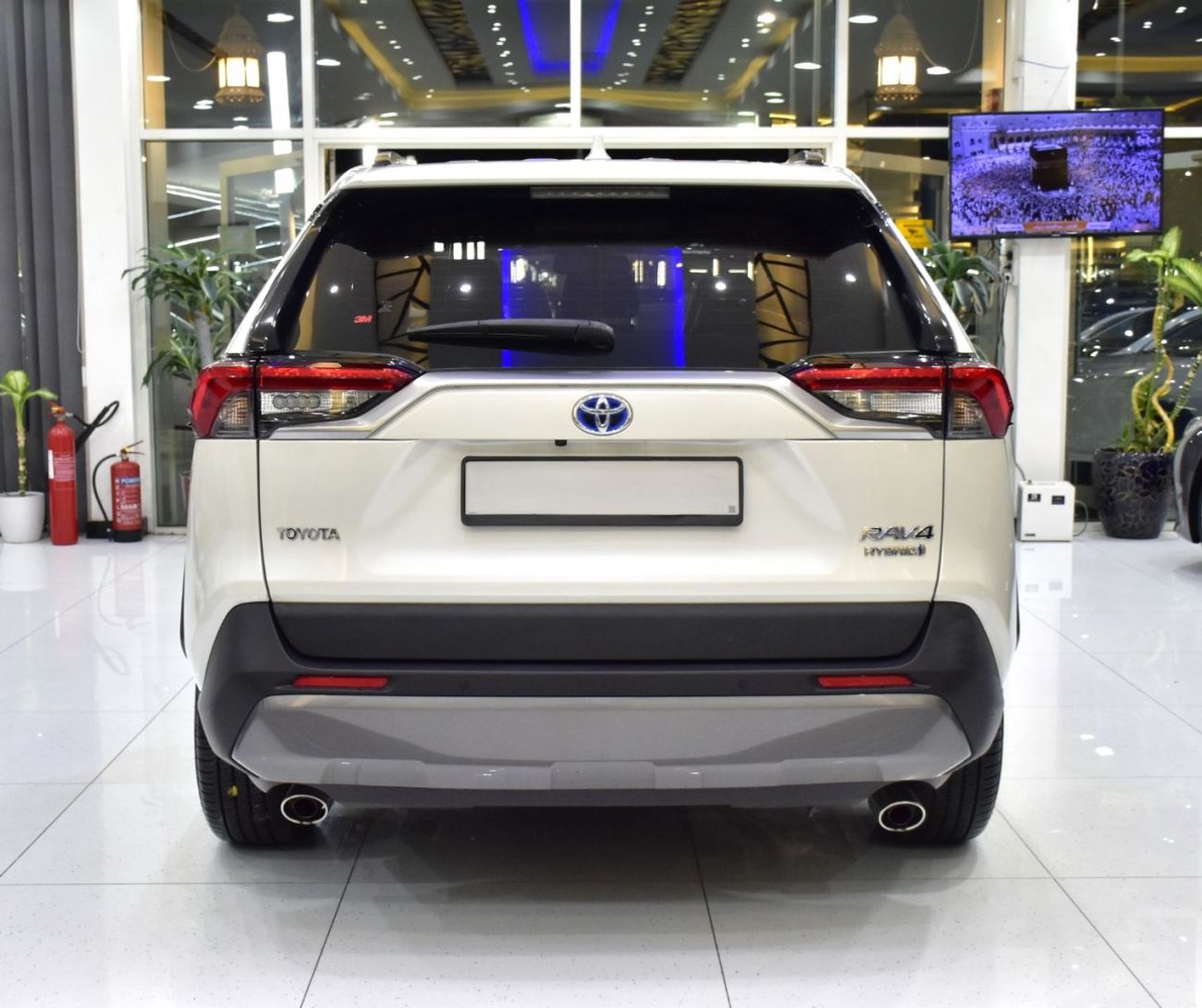 تويوتا راف ٤ EXCELLENT DEAL for our Toyota Rav4 Hybrid ( 2021 Model ) in White Color GCC Specs