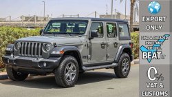 Jeep Wrangler Unlimited Sport Plus V6 3.6L , 2023 GCC , 0Km , (ONLY FOR EXPORT)