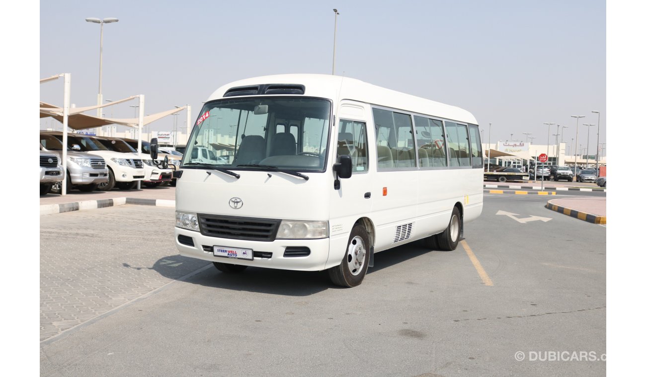 Toyota Coaster HI ROOF 30 SEATER BUS WITH GCC SPECS 2014