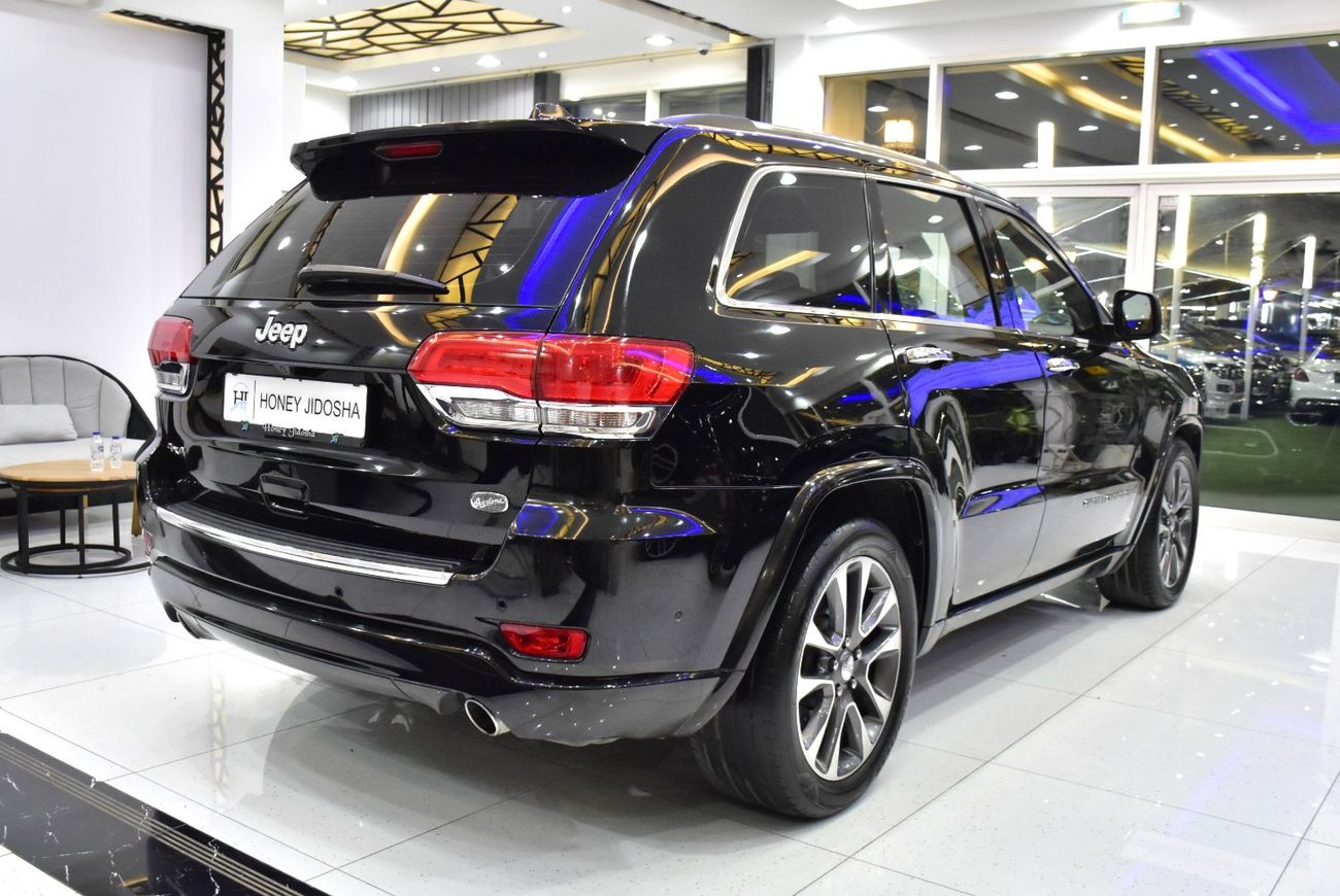 Jeep Grand Cherokee EXCELLENT DEAL for our Jeep Grand Cherokee Overland 4x4 ( 2018 Model ) in Black Color GCC Specs