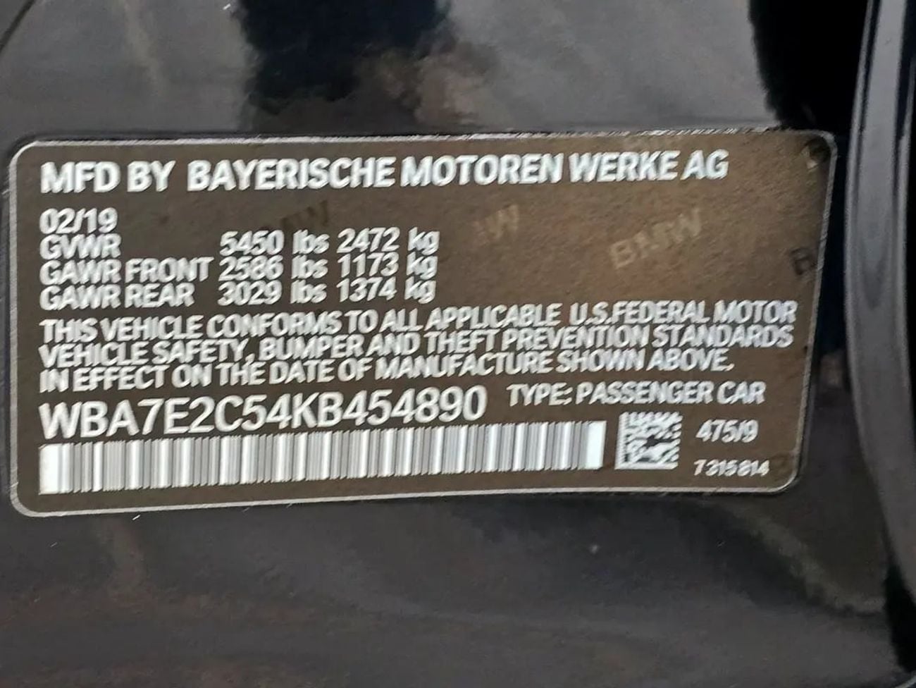 BMW 740Li 740Li American Specs