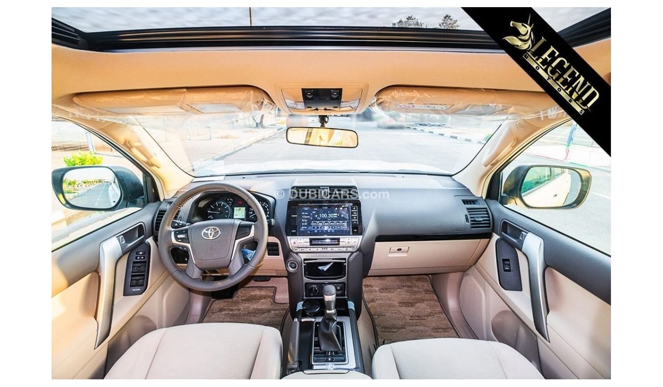تويوتا برادو 2021 Toyota Prado 4.0L GXR V6 - White inside Beige - Bulk Stock Available | Export Outside GCC