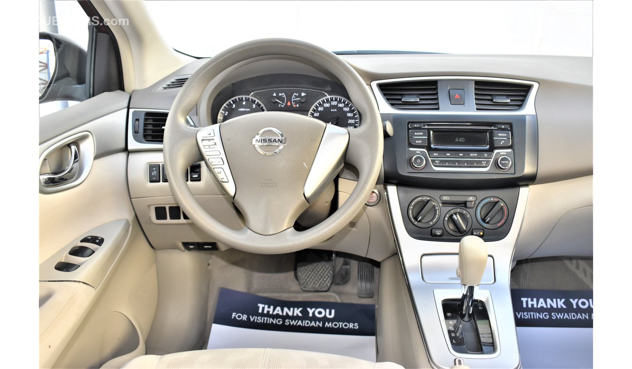 Nissan Sentra DEALER WARRANTY 1.6L SV 2016 GCC SPECS