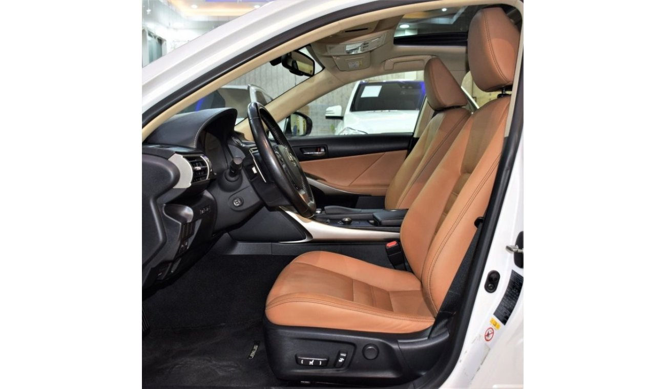 Lexus IS 200 EXCELLENT DEAL for our Lexus IS 200t 2016 Model!! in White Color! GCC Specs