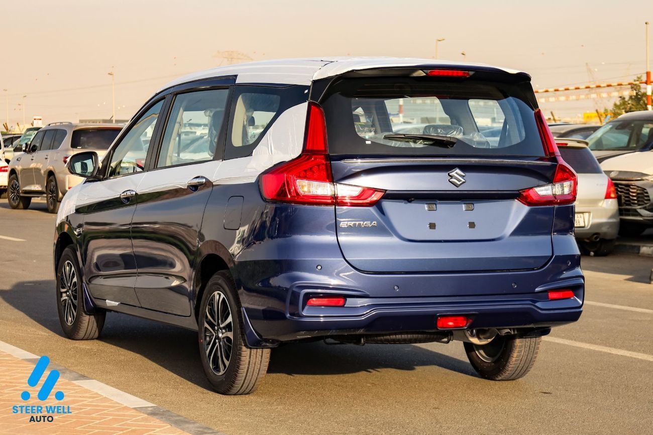 سوزوكي ايرتيغا GLX 2026 | GCC Specs | 7-Seater Comfort | Petrol AT | 6 Airbags | Oxford Blue | Best Price