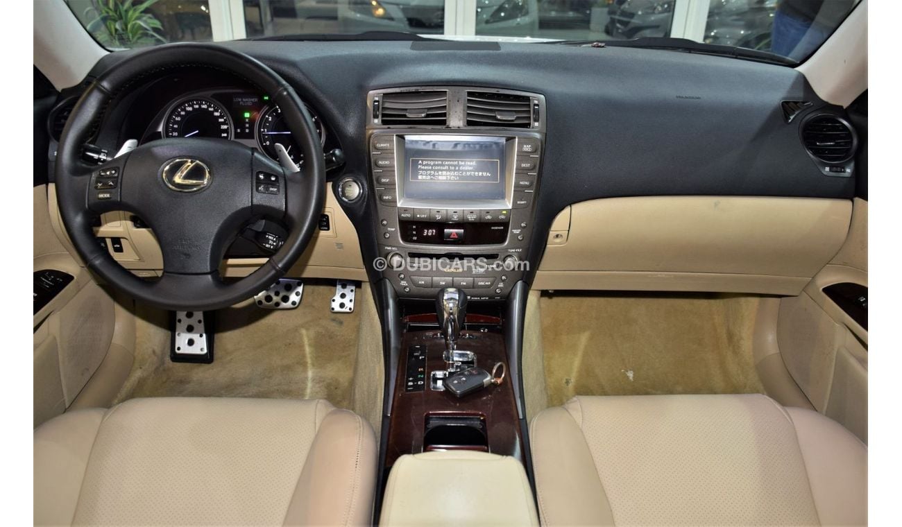 Lexus IS300 EXCELLENT DEAL for our LEXUS IS300 ( 2007 Model! ) in White Color! GCC Specs