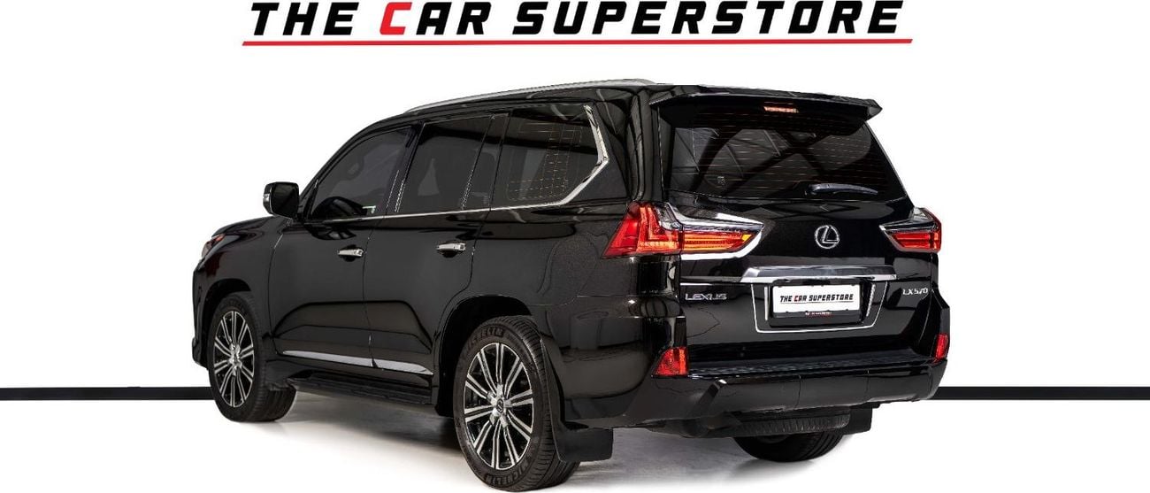 Lexus LX 570 Signature 5.7L 7 Seats-Al Futtaim Full Service History-Pearl Black Exterior Color