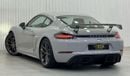 Porsche 718 Cayman GT4 4.0L (420 HP) M/T 2020 Porsche 718 GT4, 2026 Porsche Warranty, Manual Transmission, New Tyres, F