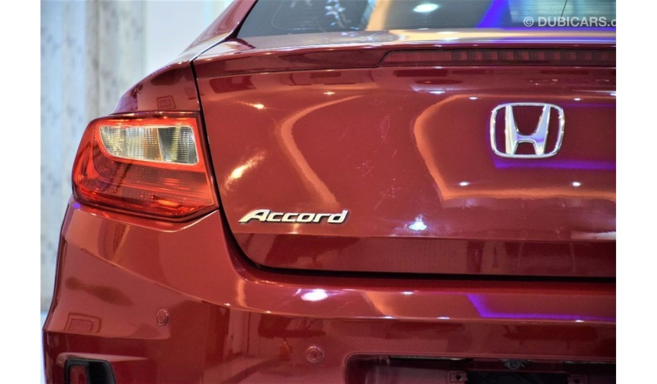 هوندا أكورد كوبيه AMAZING Honda Accord Coupe 2014 Model!! in Red Color! GCC Specs
