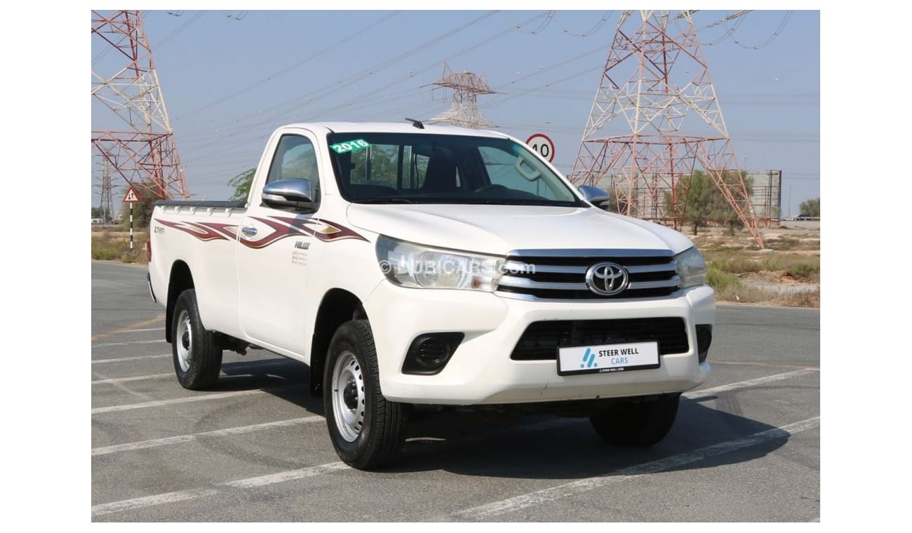 Toyota Hilux 2016 | HILUX SINGLE CABIN 4X4 GLX M/T WITH GCC SPECS AND EXCELLENT CONDITION