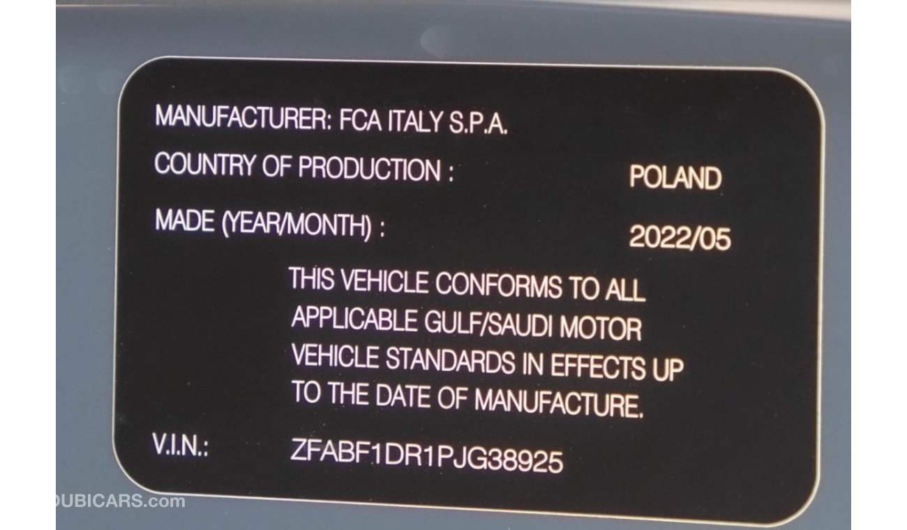 Fiat 500 Fiat 500  GCC 2023 7,200 Km Panoramic Service Contract  Under Warranty