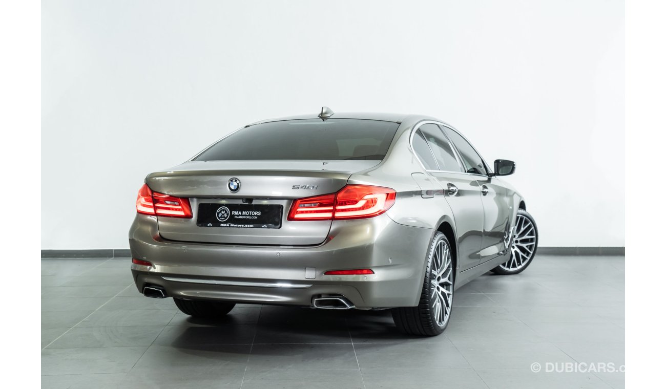 بي أم دبليو 540 2017 BMW 540i Luxury Line / Full Option / 5yrs BMW Free Service and Warranty!