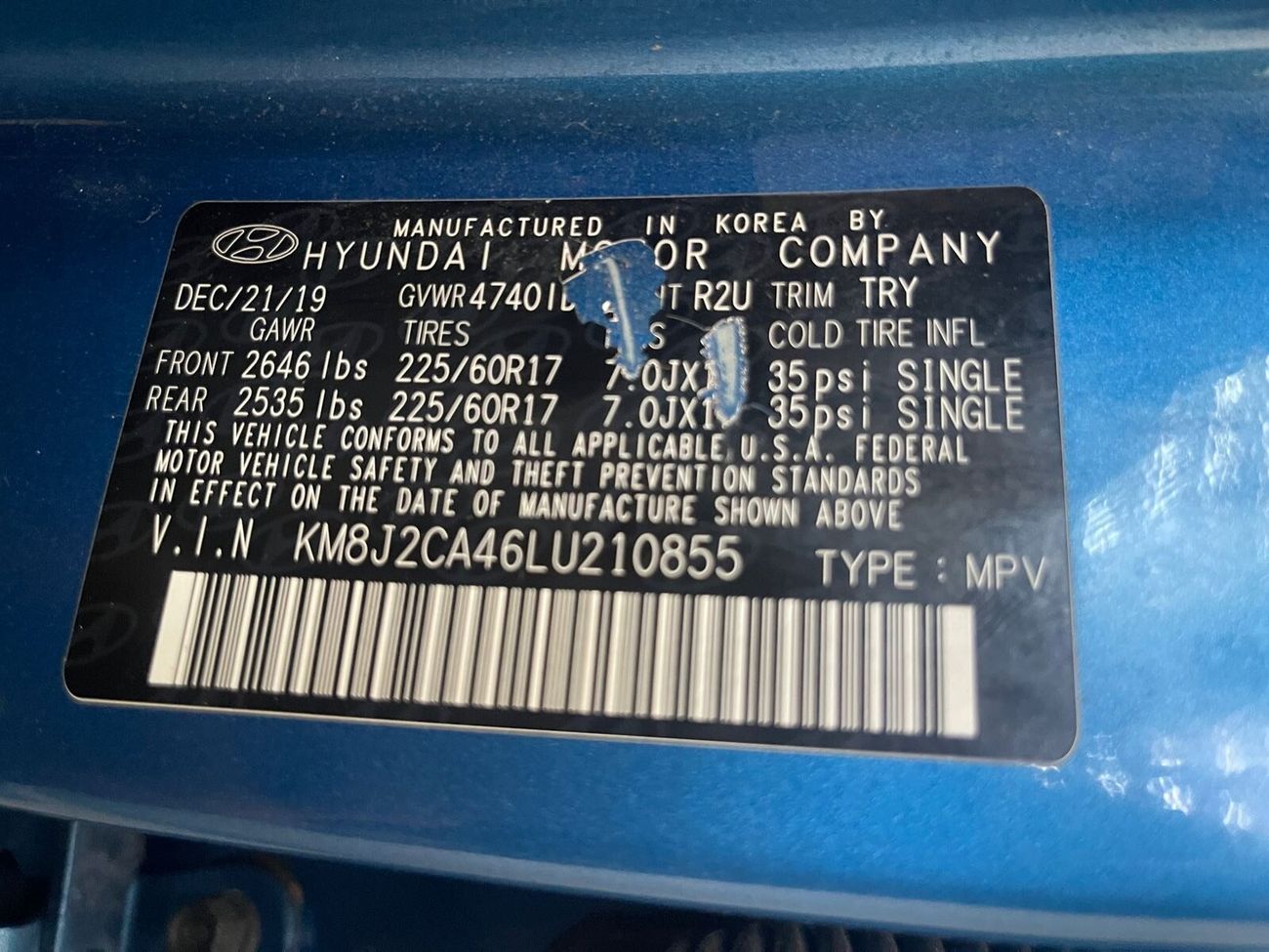 Hyundai Tucson SE 2.0L AWD