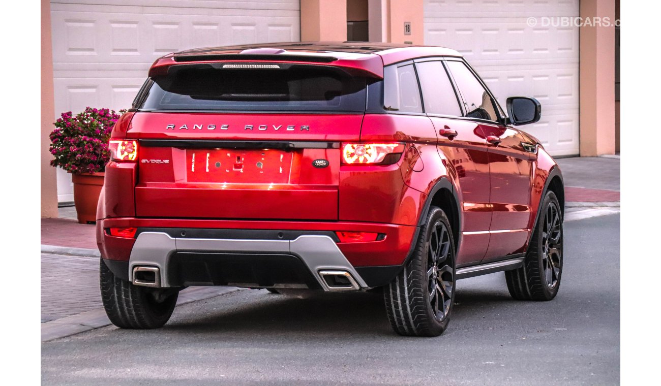 Land Rover Range Rover Evoque Dynamic 2013 GCC under Agency Warranty with Zero Down-Payment.