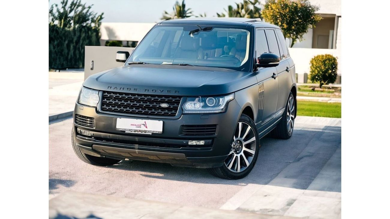 Land Rover Range Rover RANGE ROVER VOUGE SE 5.0 V8 | GCC | BLACK MATE PPF | WELL MAINTAINED