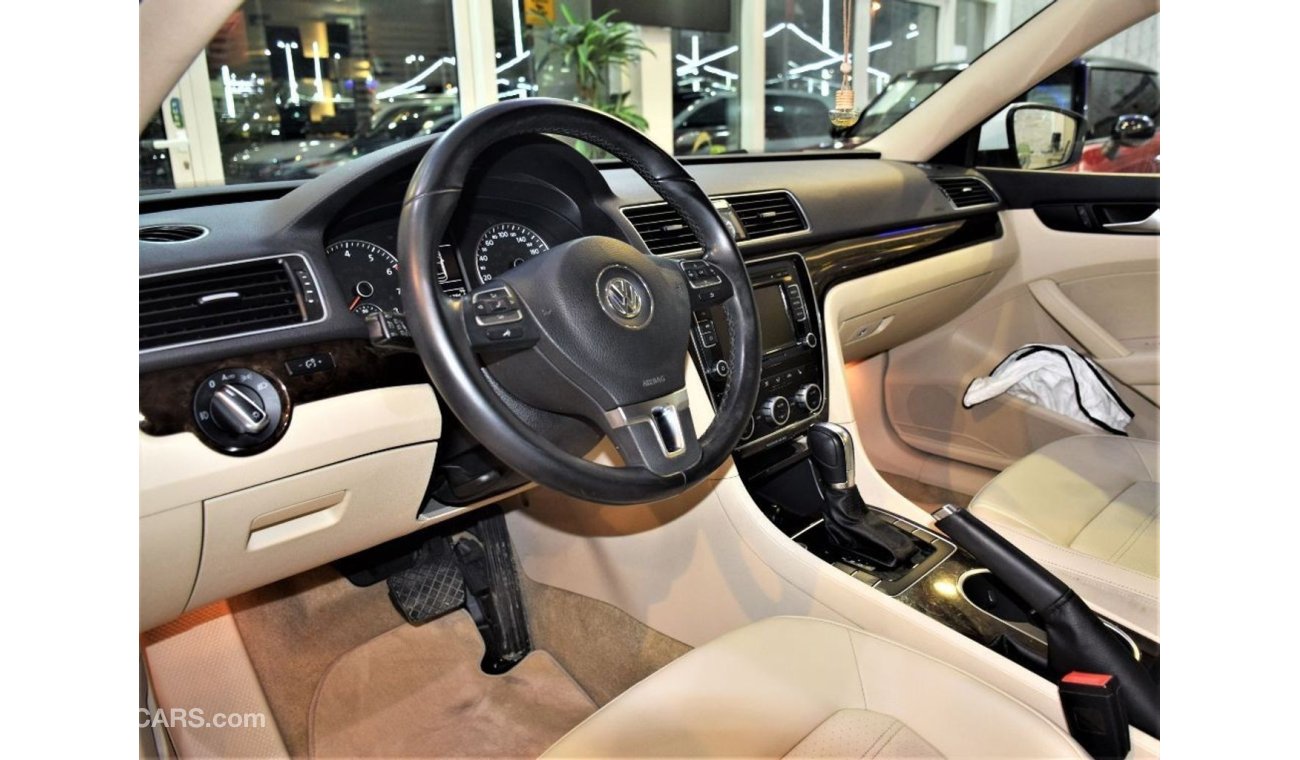 Volkswagen Passat ( ORIGINAL PAINT ( صبغ وكاله ) Amazing Volkswagen Passat 2016 Model!! in White Color! GCC Specs