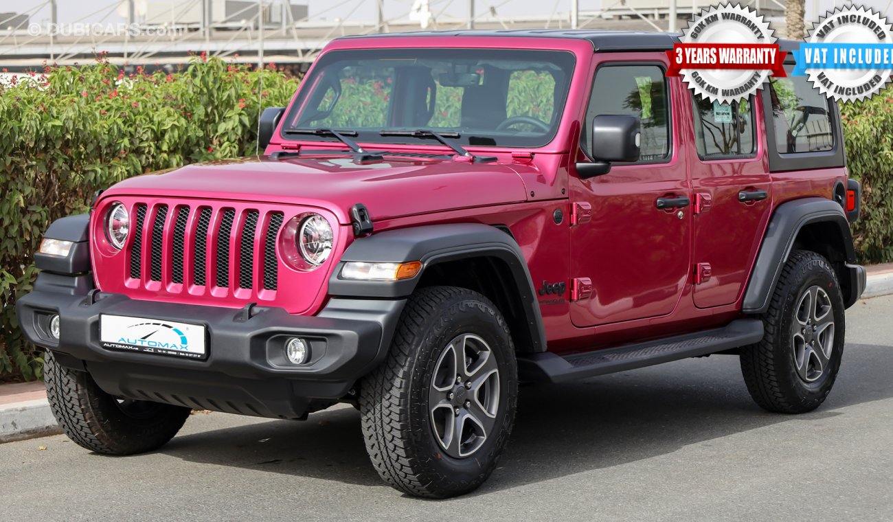 Jeep Wrangler Unlimited Sport Plus V6 3.6L , GCC , 2022 , 0Km , With 3 Yrs or 60K Km WNTY @Official Dealer