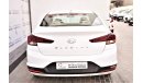 Hyundai Elantra AED 1272 PM | 1.6L GL GCC WARRANTY