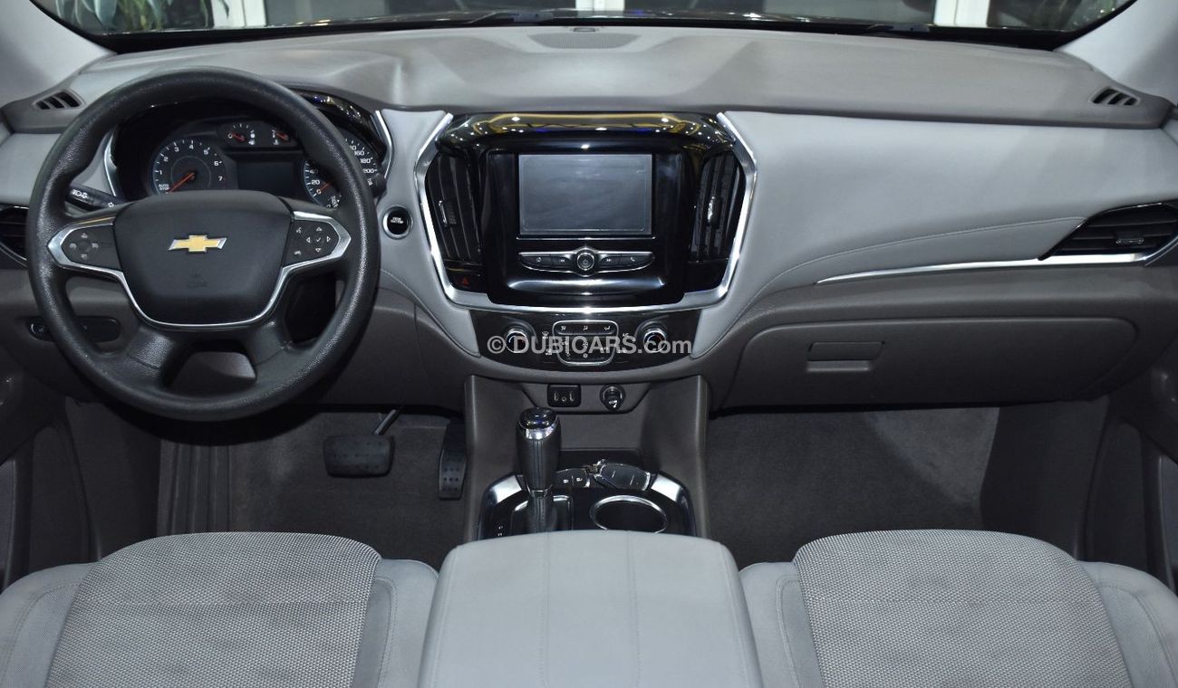 شيفروليه ترافيرس EXCELLENT DEAL for our Chevrolet Traverse ( 2018 Model ) in Burgundy Color GCC Specs