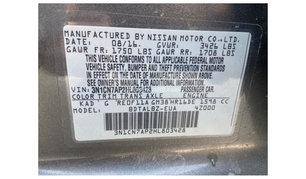 نيسان فيرسا نيسان صني فيرسا 2017 مواصفات أمريكي