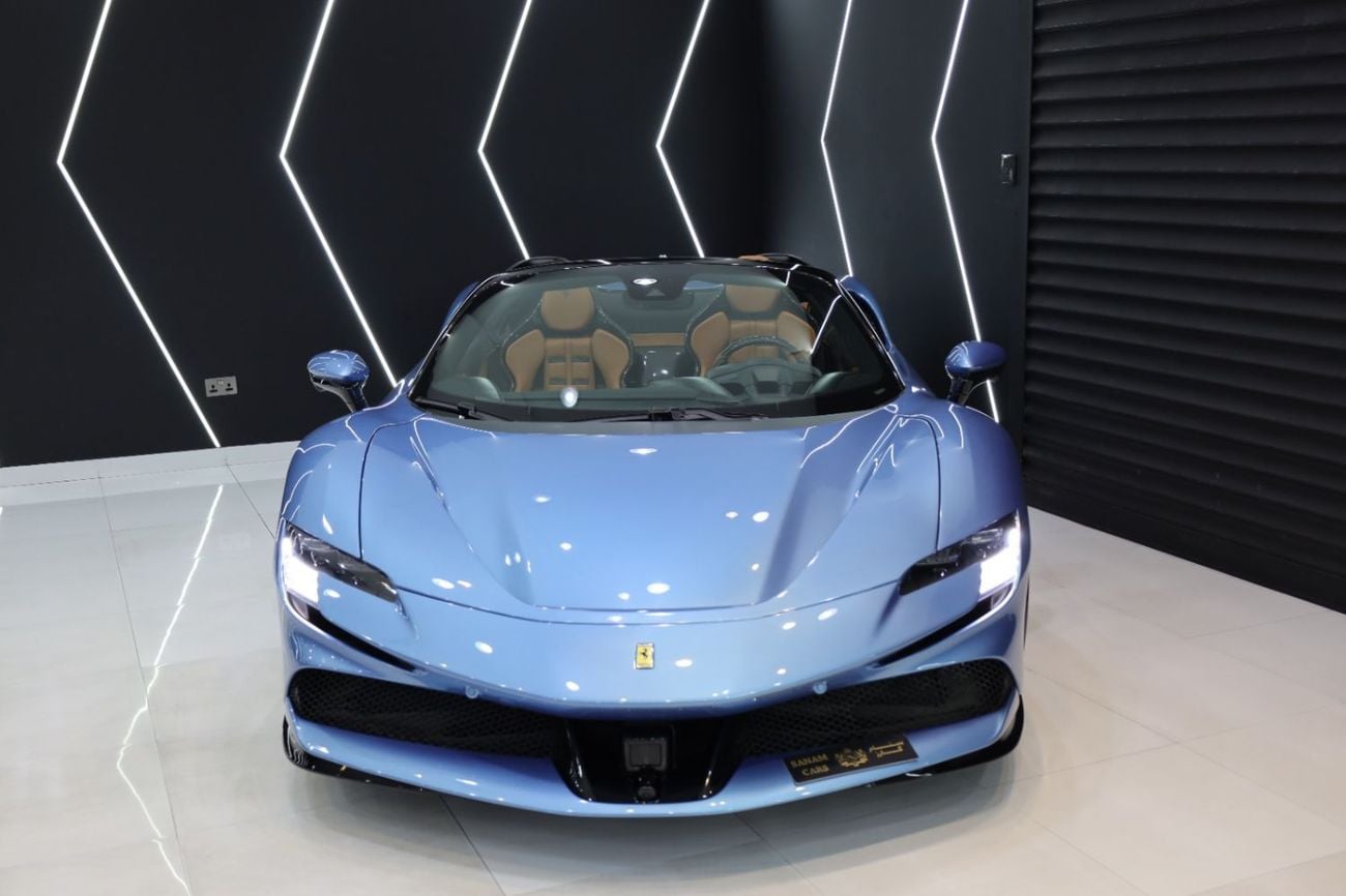 فيراري SF90 ستراديل SPIDER JBL Audio, Carbon Fiber Interior, ADAS Full Pack, Dealer Service Package!!