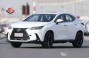 لكزس NX350 Lexus NX350h Standard Hybrid 2026 – هايبرد ستاندرد | فتحة سقف | أبيض خارجي | داخلية حمراء