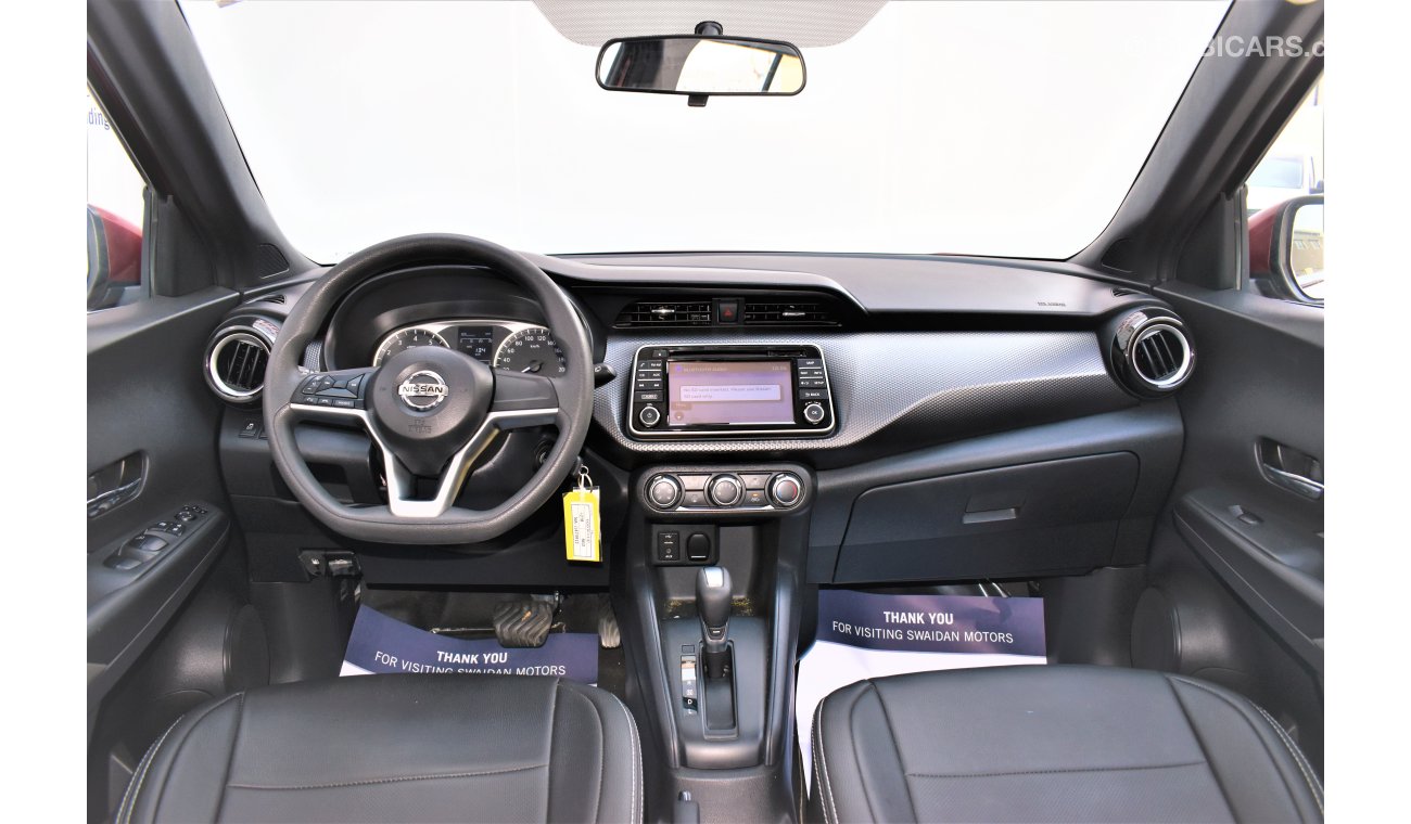 Nissan Kicks AED 1272 PM | 1.6L SV GCC WARRANTY