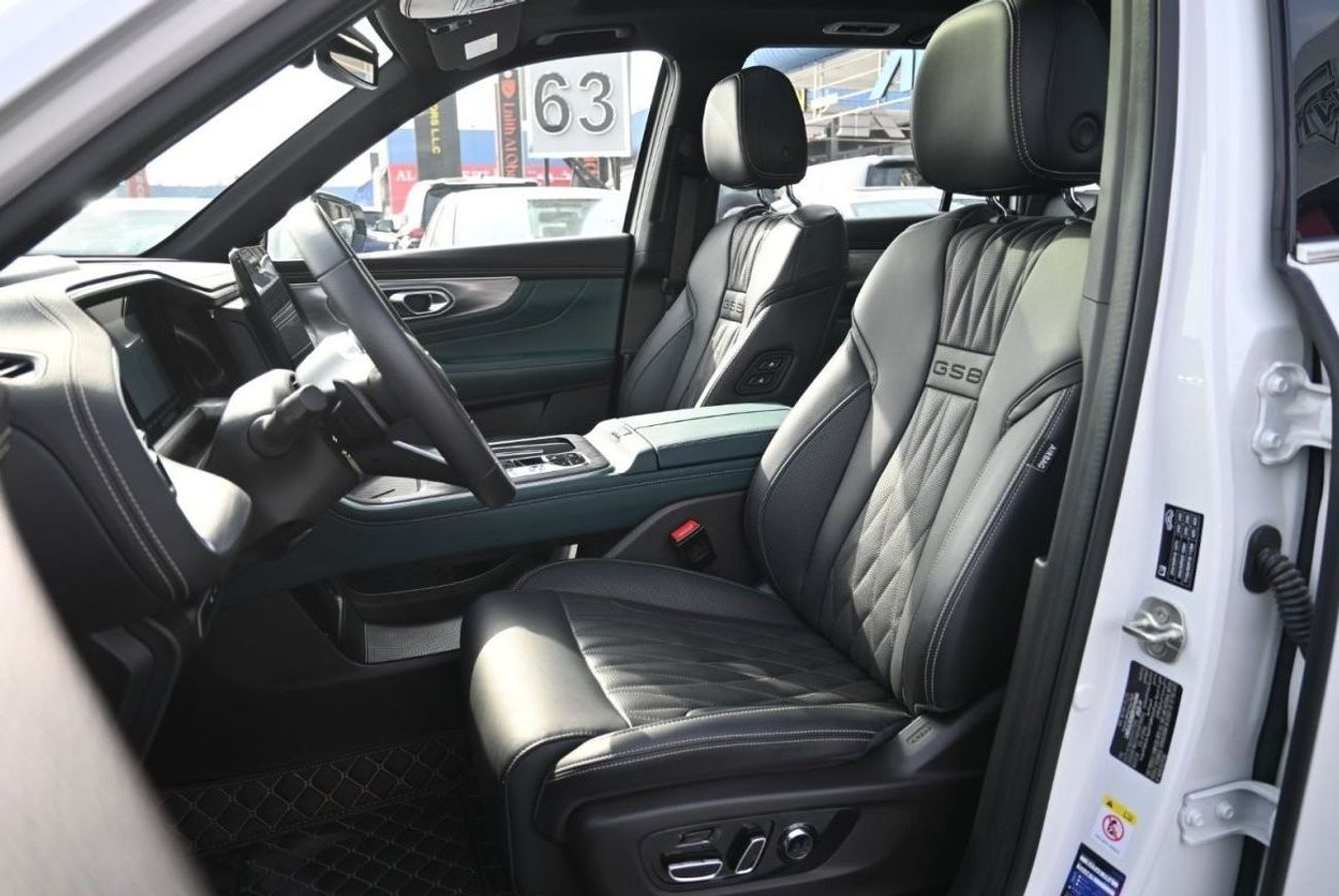 جي إي سي GS 8 GAC GS8 2.0L Turbo, 4WD, 8 Speed AT, 7 Seater, Color White, Model 2024