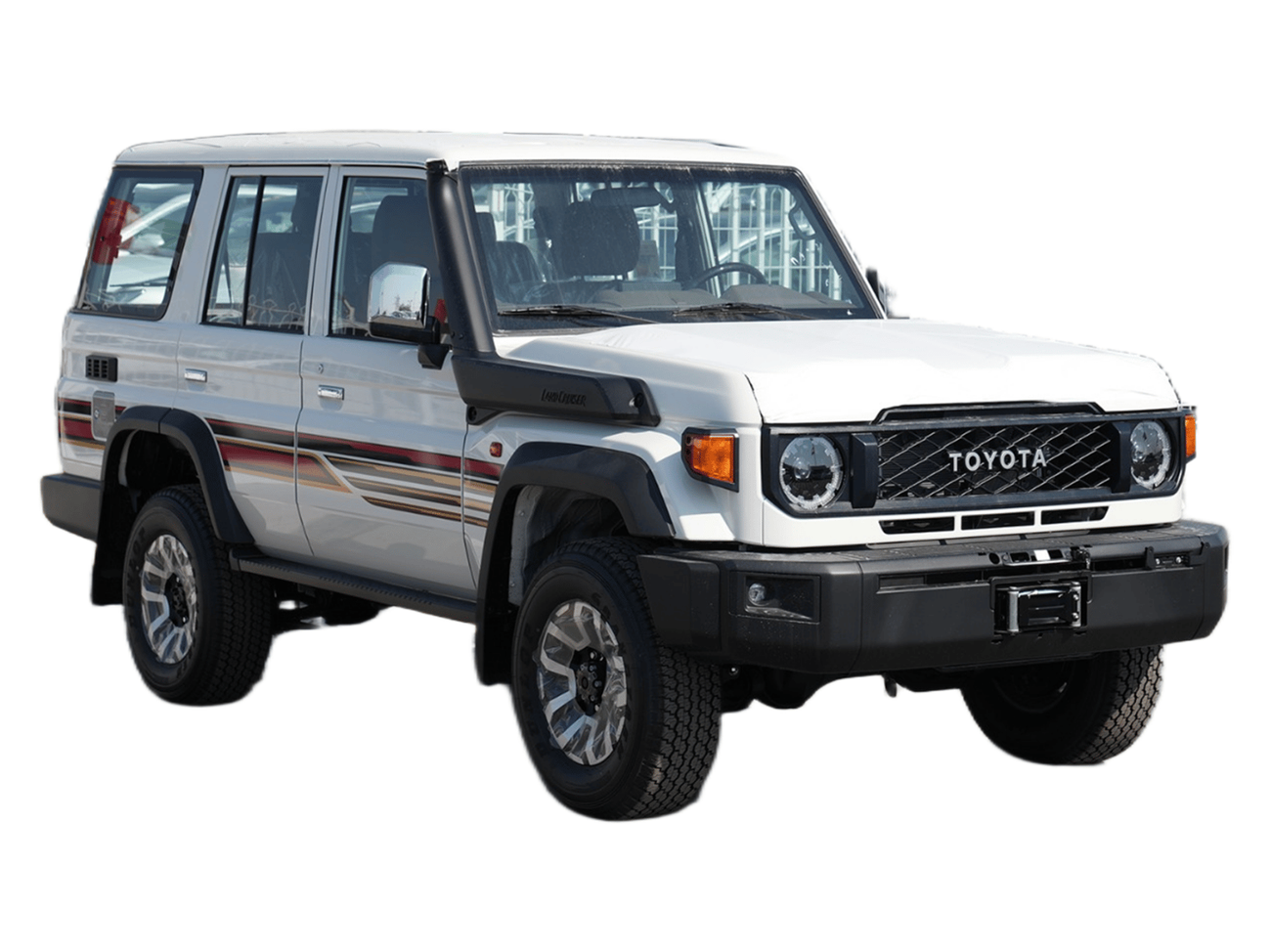 Toyota Land Cruiser 70 ECTNJM001 – Toyota LC76 5 Doors Hardtop - 4.0L Petrol Auto - White with Tan Interior