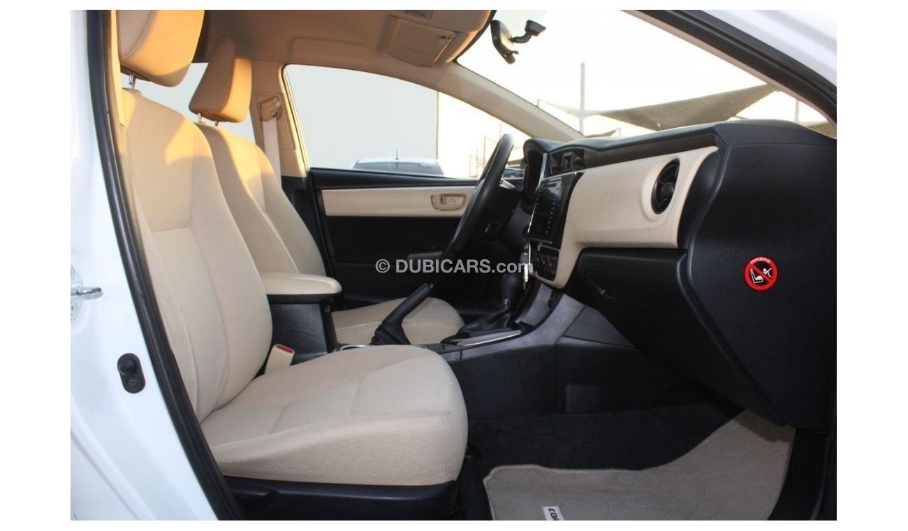 تويوتا كورولا XLI تويوتا كرولا 2019 ابيض خليجي  1.6 بحالة ممتازة بدون حوادث