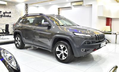 Jeep Cherokee EXCELLENT DEAL for our Jeep Cherokee TrailHawk ( 2014 Model ) in Grey Color GCC Specs
