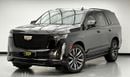 Cadillac Escalade 2022 Cadillac Escalade Sports, Full Option, 36 Speakers, March/2027 Cadillac Warranty, FSH, GCC