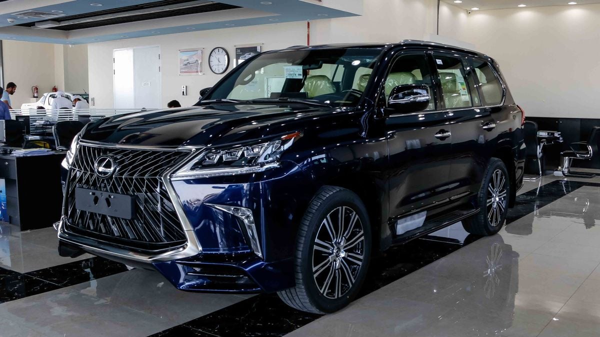 Lexus LX 570 S for sale AED 415,000. Blue, 2018