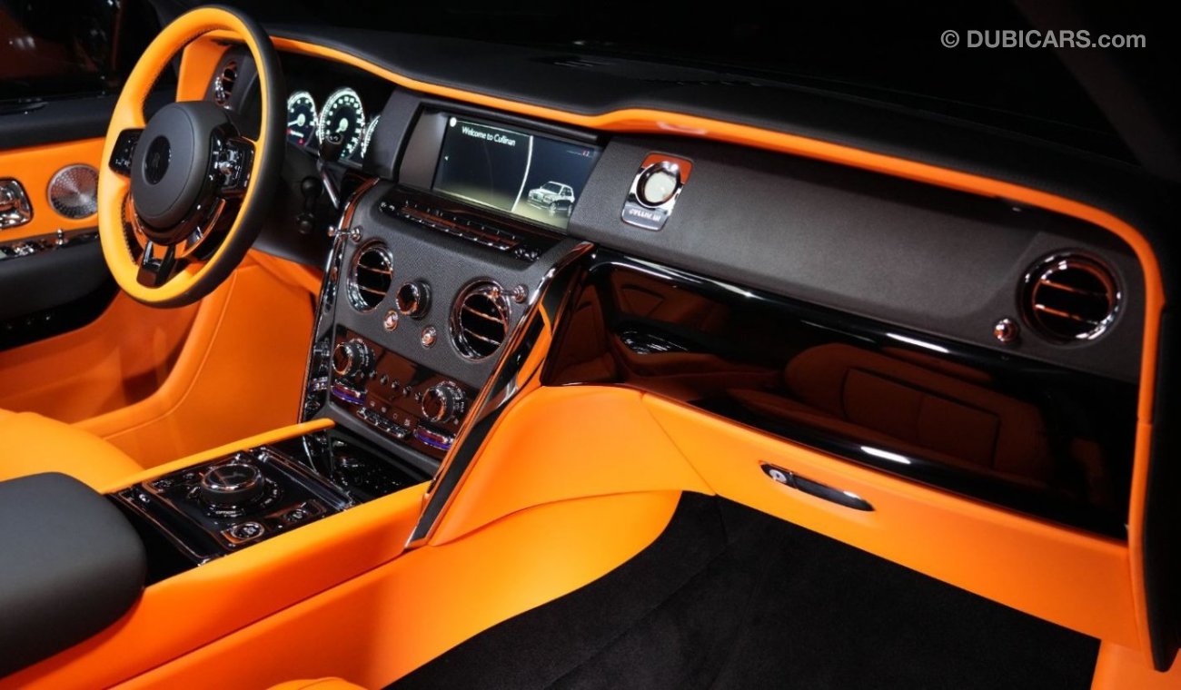 رولز رويس كولينان Onyx Concept | Onyx 24 Forged Rims | Diamond Black | Interior Orange