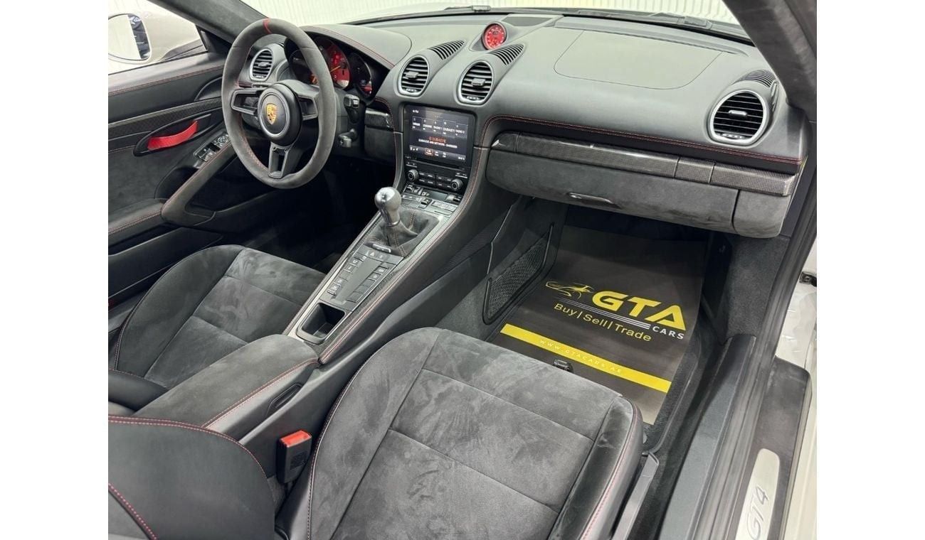 Porsche 718 Cayman GT4 4.0L (420 HP) M/T 2020 Porsche 718 GT4, 2026 Porsche Warranty, Manual Transmission, New Tyres, F