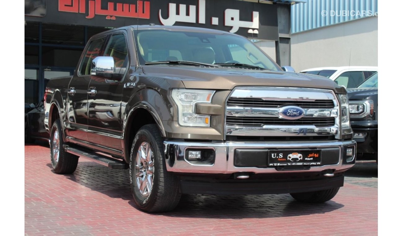 فورد F 150 CREW CAB LARIAT 5.0 FX4 2017 GCC SINGLE OWNER WITH AGENCY SERVICE WARRANTY IN MINT CONDIT