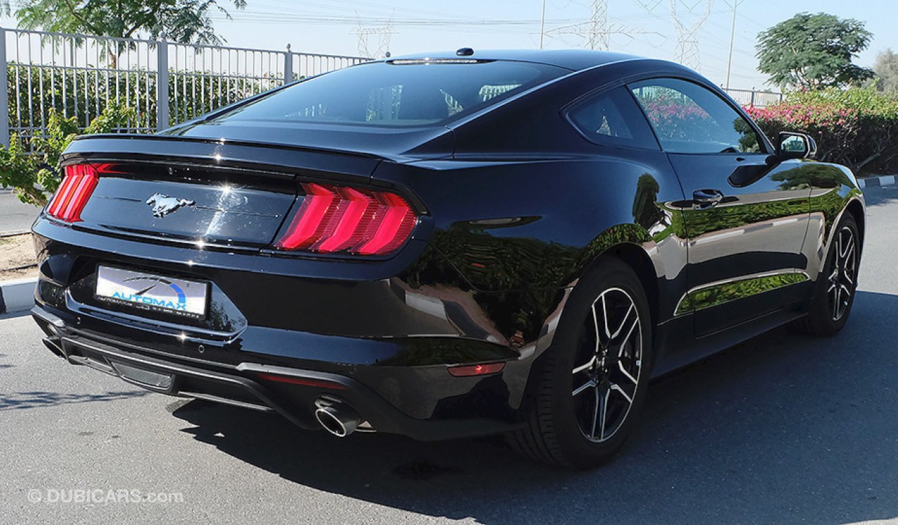 Ford Mustang Ecoboost 2018, GCC, 0km w/ 3 Years or 100K km Warranty and 60K km Service from Al Tayer Motors