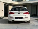 BMW 120i AED 930 P.M | 0% DOWN PAYMENT | BMW 120I | 2.0T I4 | 2019 | GCC SPECS