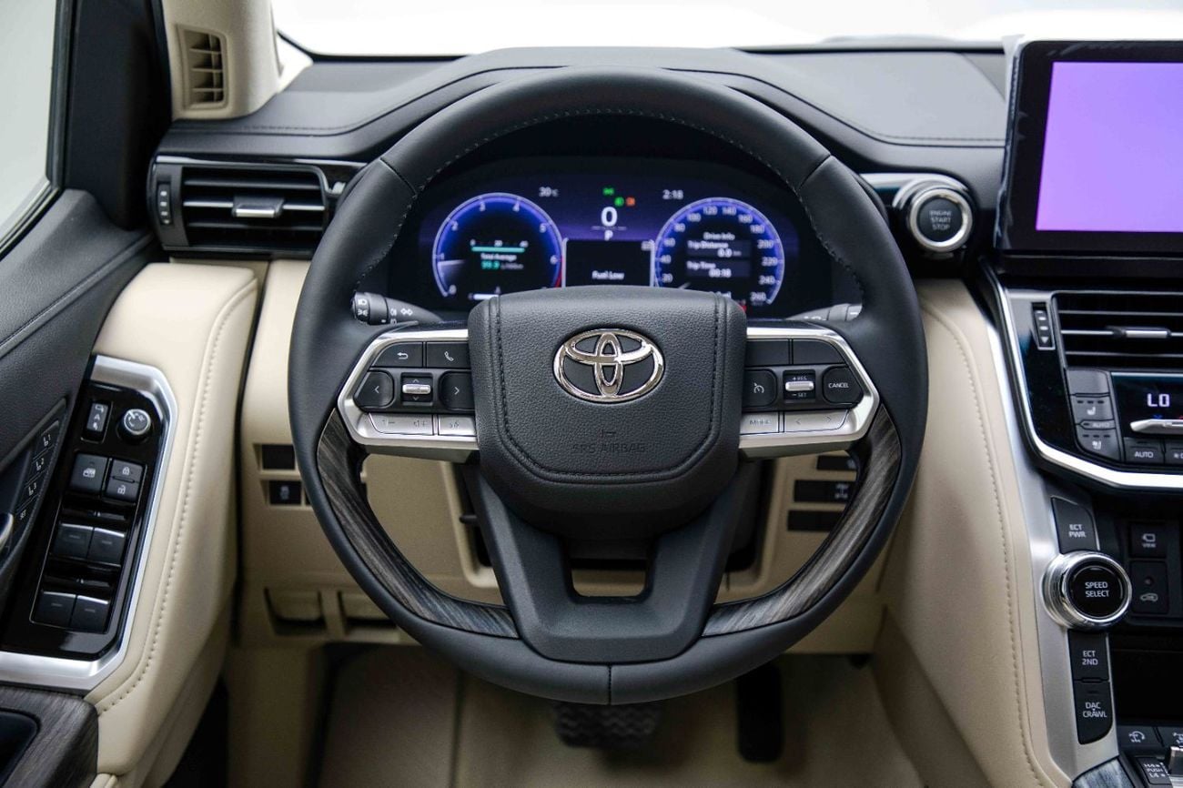 Toyota Land Cruiser VX LC300 4.0L - White Inside Beige | Export Only